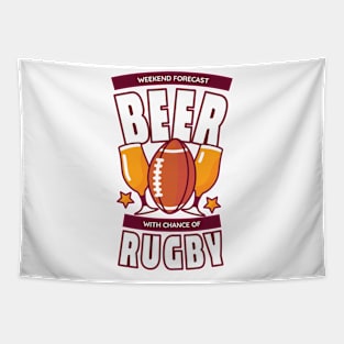 Beer Rugby P R t shirt Tapestry