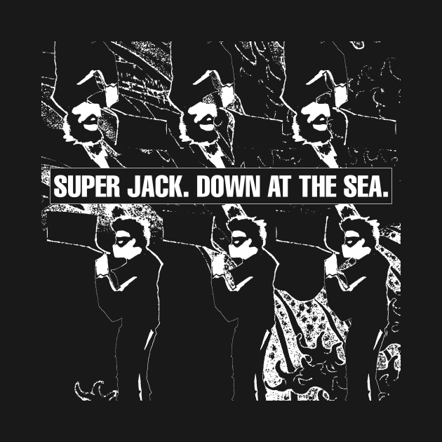 Down at the sea black tee (Super Jack) by Studio Suzuki 