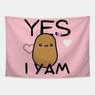 Yes I Yam Kawaii Potato Tapestry