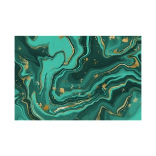 teal green marble, beautiful marble T-Shirt