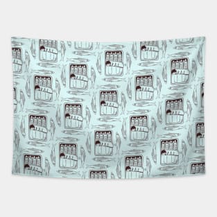 Sardines Pattern Tapestry