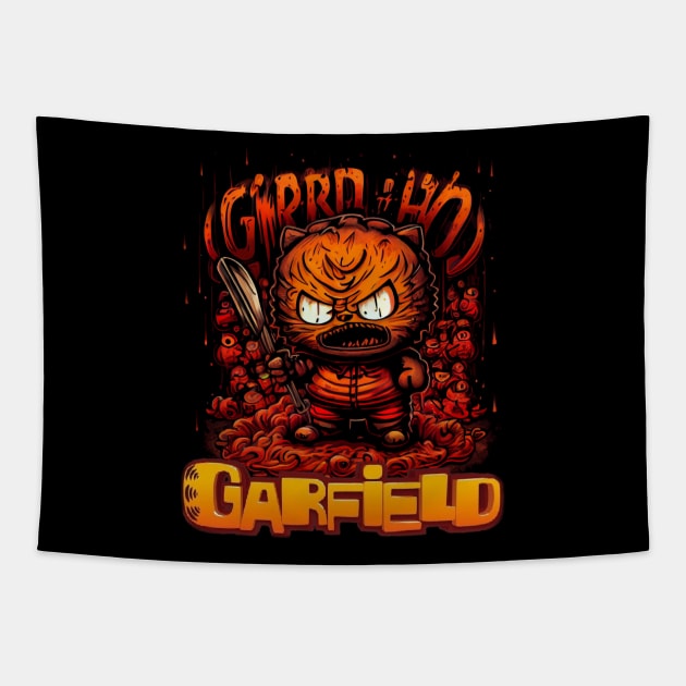 Garfield Hungry Tapestry by gblackid