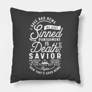 Jesus died for all sinners. Pillow