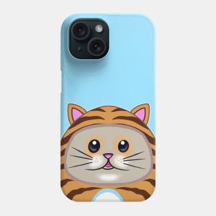 Cute Tiger Kitty Daruma Doll Phone Case