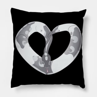 Ball Python Heart (Pied) Pillow