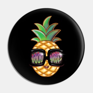 Kawaii Pineapple Good Vibes Pin