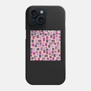 purple rectangles Phone Case