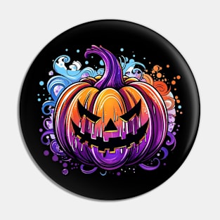 Multi Colored Pumpkin Pin