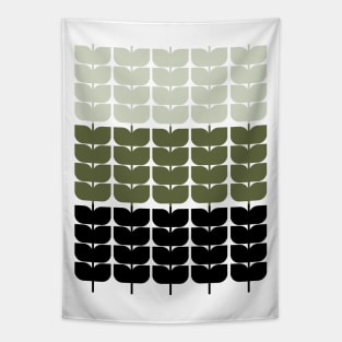 Abstract Geometric Repeat Leaf Pattern Tapestry