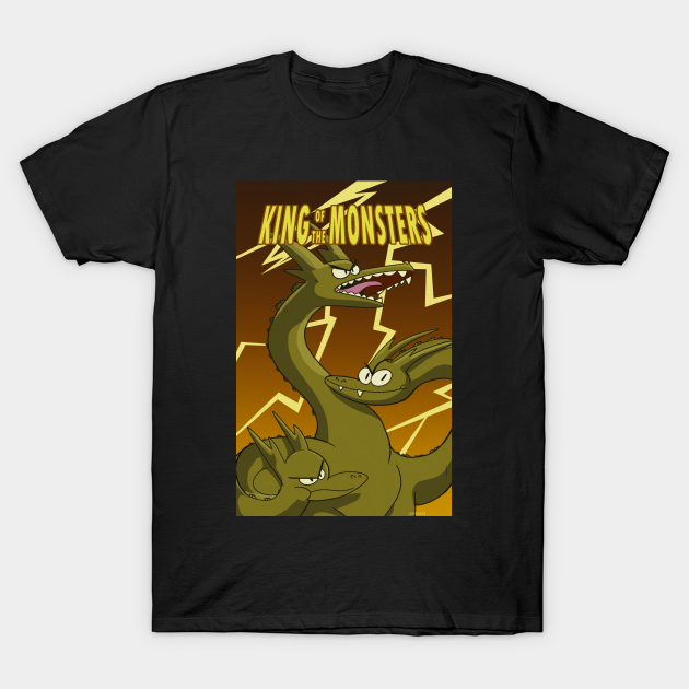 King of the Monsters! The three headed menace! - Kaiju - T-Shirt