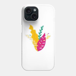 illustration of leaves Phone Case