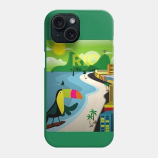 Vintage Travel Poster - Rio De Janeiro Phone Case