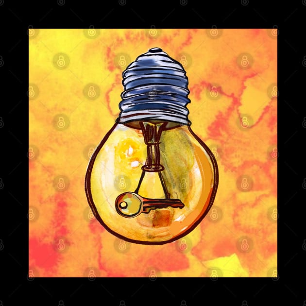 key in bulb - Good Idea! by Art by Ergate