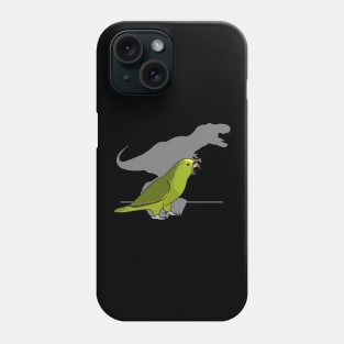 T-rex Yellow Crowned Amazon Panama Parrot Phone Case