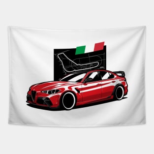 Red Giulia GTA Tapestry