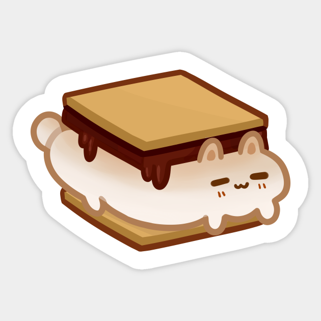 smores pupper - Puppy - Sticker