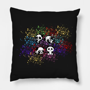 Four Cute baby pandas Pillow