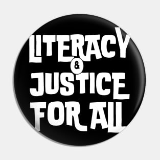 literacy and justice for all Pin