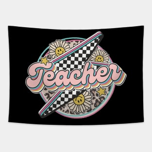 Hippies Teacher Back To School Funny Tapestry