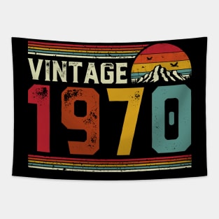 Vintage 1970 Birthday Gift Retro Style Tapestry