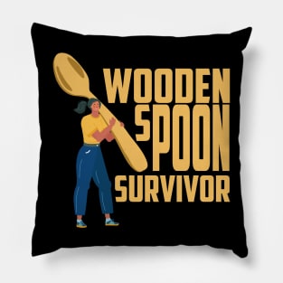 Wooden Spoon Survivor Girl Pillow