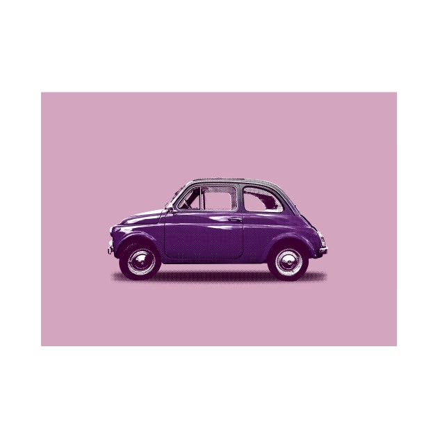 Purple Fiat 500 by markvickers41