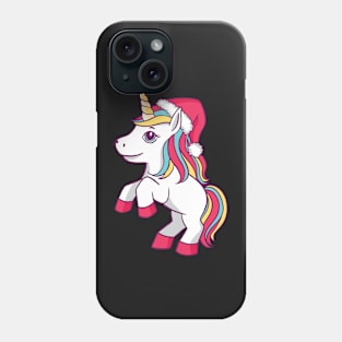 Christmas unicorn gift idea Phone Case