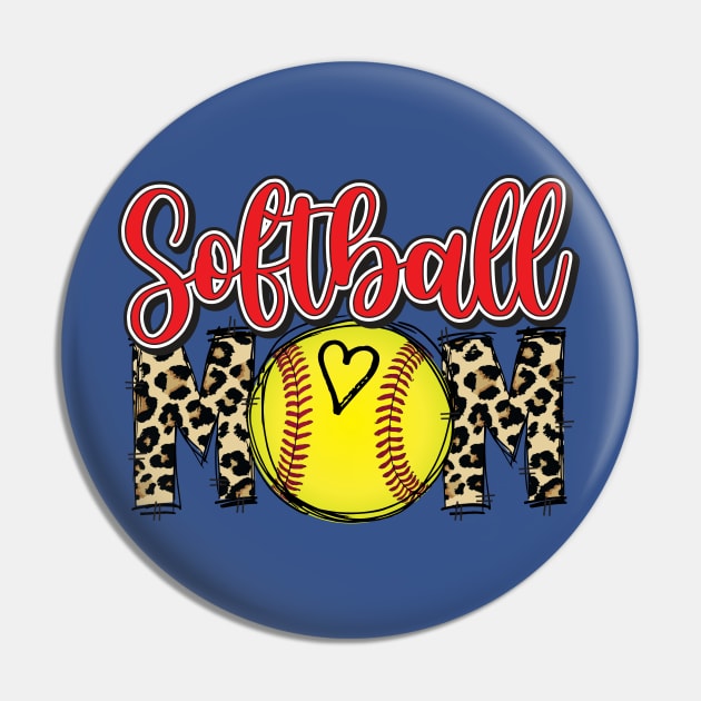 Softball Mom Pin by fineaswine