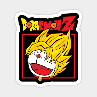 SAIYAN ROBOT CAT! Magnet