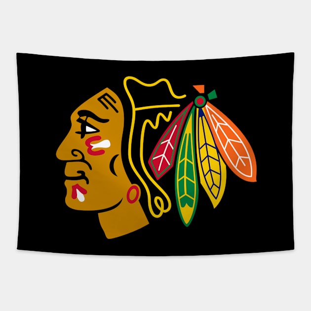 Chicago Blackhawks Tapestry by Jedistudios 