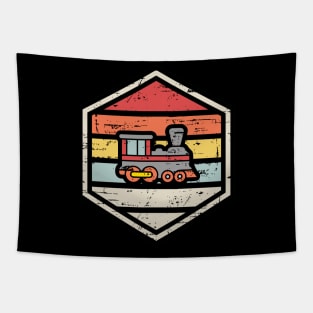 Retro Badge locomotive Tapestry