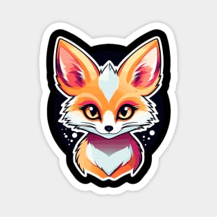 Fennec Fox Illustration Magnet