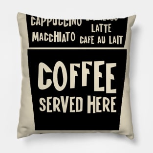 Quote coffee typography set Pillow