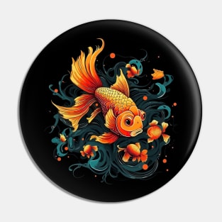 Goldfish Halloween Pin