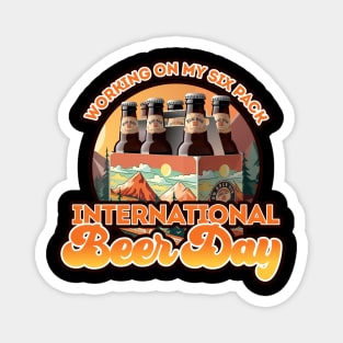 International Beer Day Working on my 6 Pack design Magnet