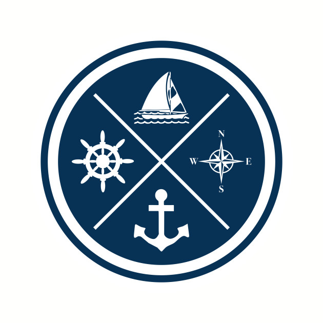 Sailing symbols - Sailing - T-Shirt | TeePublic