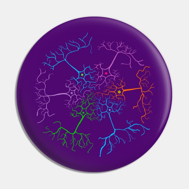 Circular Neuron Pin by Eirenic