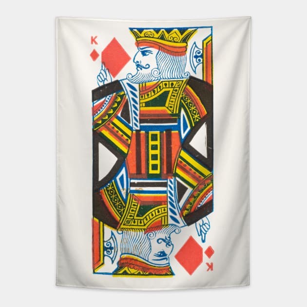 King of Diamonds Tapestry by WAITE-SMITH VINTAGE ART