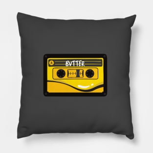 Butter cassette black version Pillow