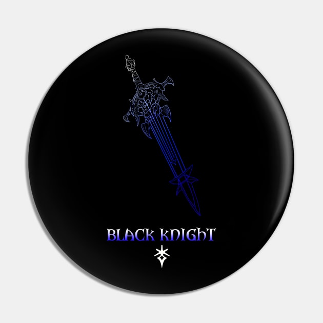 Black Knight Fantasy Job Weapon Pin by serre7@hotmail.fr