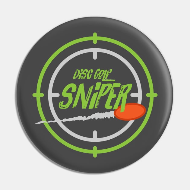 Disc Golf Sniper Pin by CTShirts