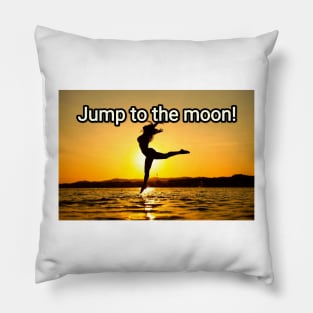 Jump to the moon! Pillow