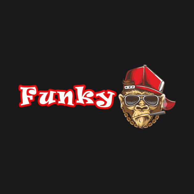 Funky Rapper Monkey by Graphic designs by funky