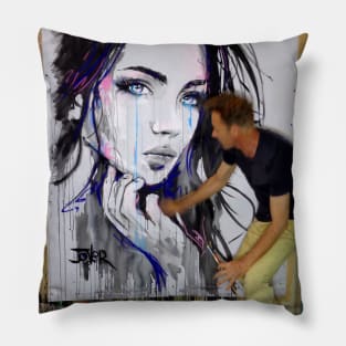 Sad songs painting Pillow