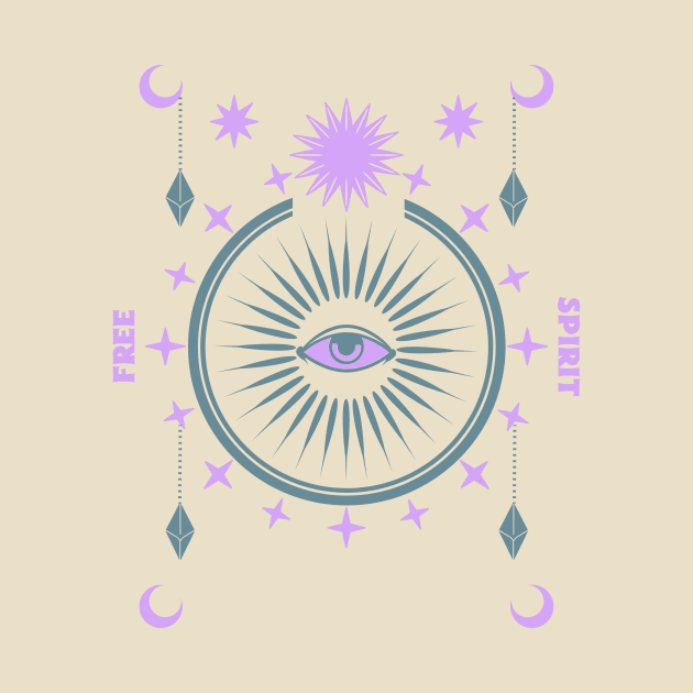 Free Spirit clairvoyance by Tip Top Tee's