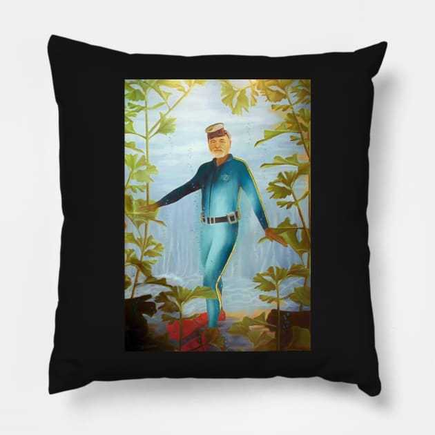 Bill Murray as Steve Zissou, Very Lifelike... Pillow by DesignDLW