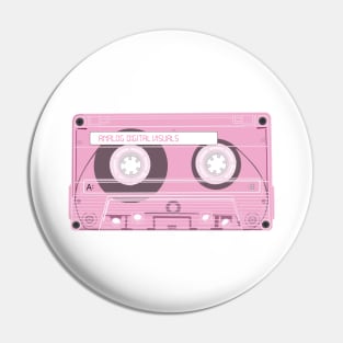 Cassette Tape (Metallic Pink Colorway) Analog / Music T-Shirt Pin