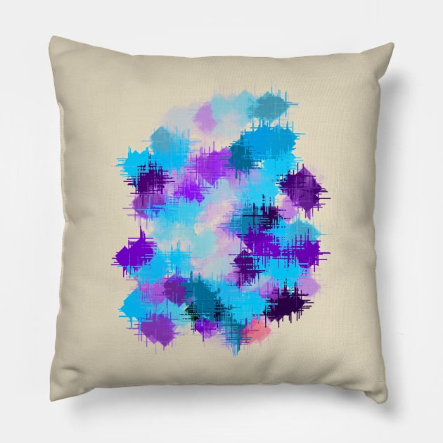 Abstract cross geometric Pillow by Tuye Project