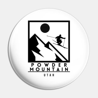 Powder Mountain Utah United States ski Pin