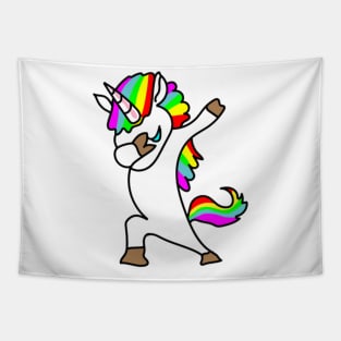 Dabbing Unicorn - Dab Hip Hop Magic Unicorn Tapestry